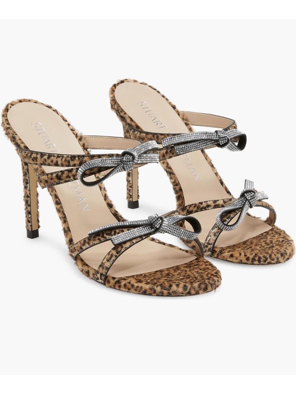 Stuart Weitzman Genuine Calf Hair Slide Sandal